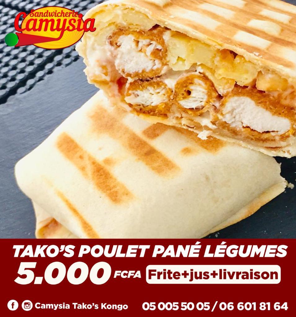 Tacos Poulet Pané Légumes