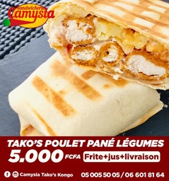 [Tako’s] Tacos Poulet Pané Légumes