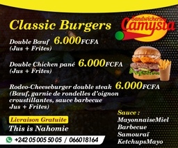 [Classic Burgers] Rodéo-Cheeseburger Double Steak